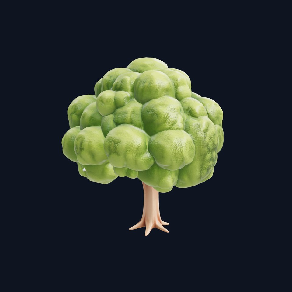 Animated Sycamore Tree Curvy Form model pack