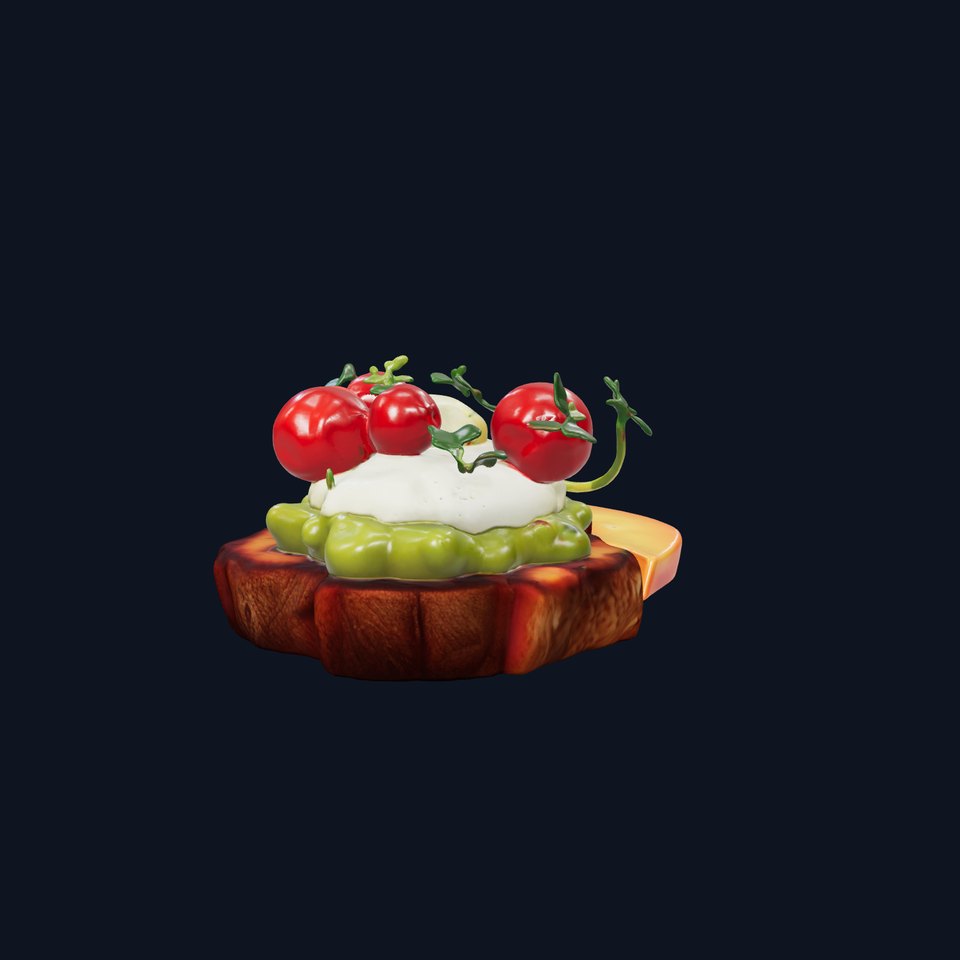 Avocado Toast Breakfast Delight model pack