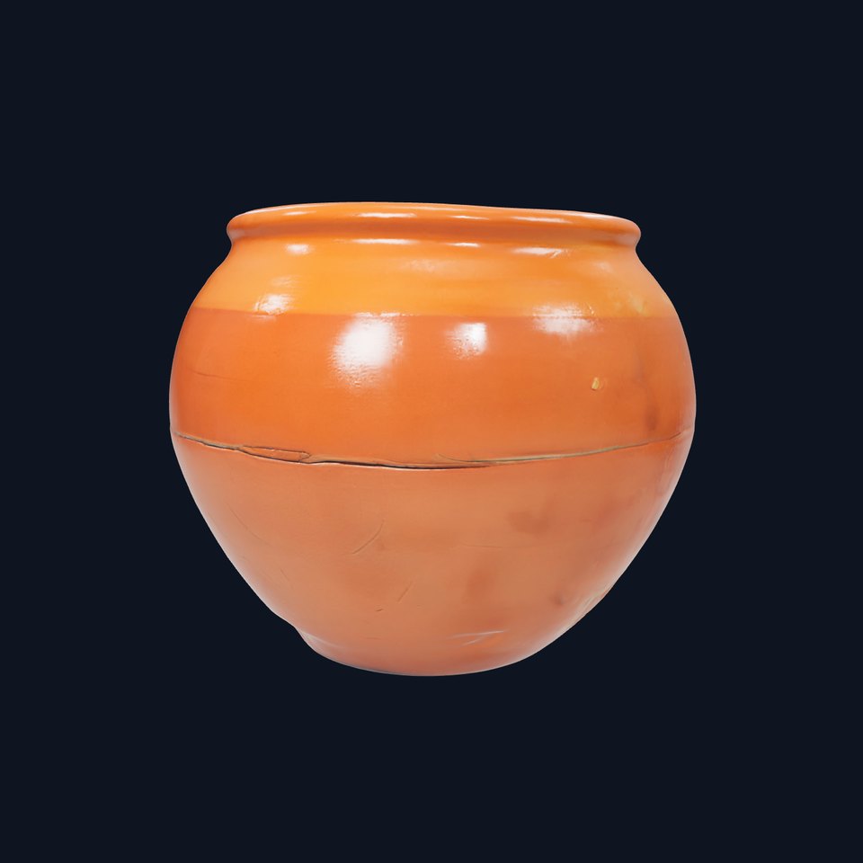 Rustic Clay Pot Handcrafted Design model pack