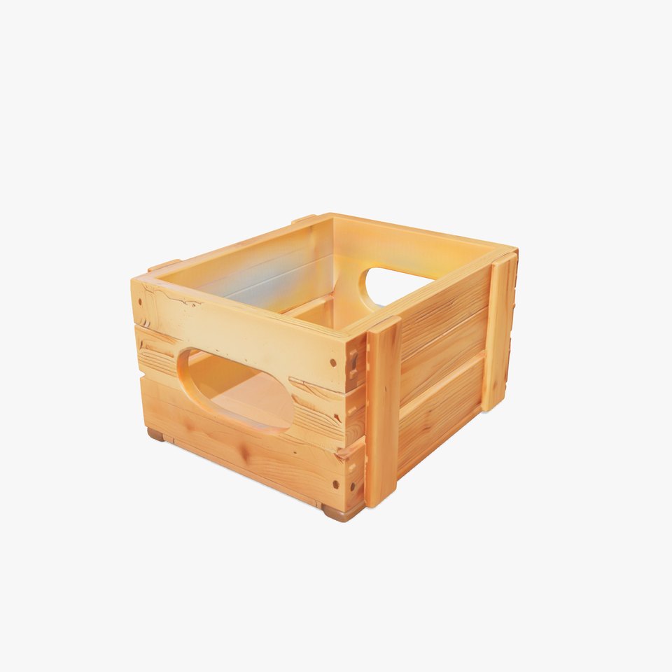 Rustic Wooden Crate Distressed Finish model pack