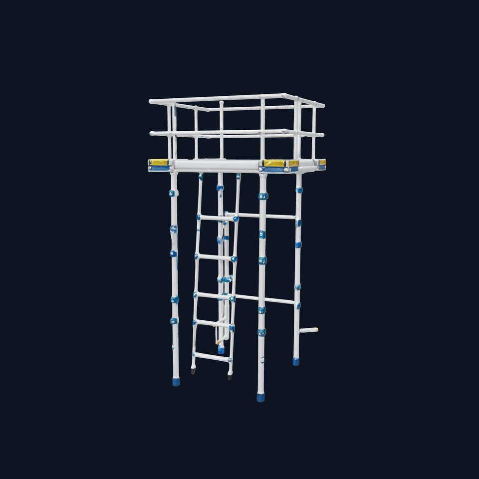 Modular Scaffold Ladder Heavy-Duty Metal Design model pack