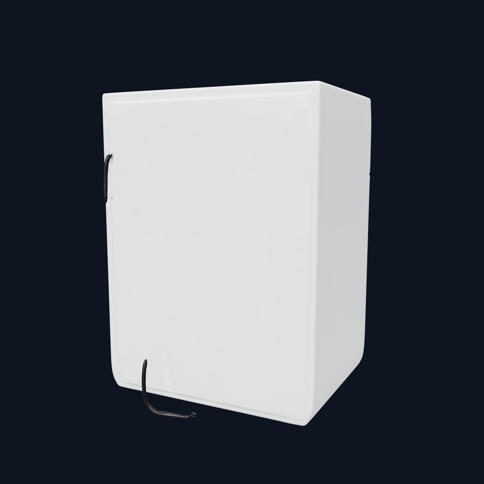 Futuristic Minimalist Laundry Wash Tower model pack