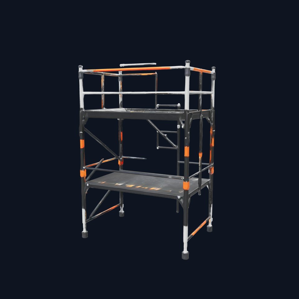 Industrial Scaffold Ladder Modular Platform model pack