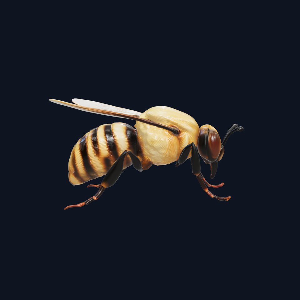 Leafcutter Bee Realistic Model Pack