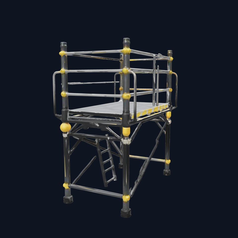 Heavy-duty Industrial Scaffold Ladder model pack