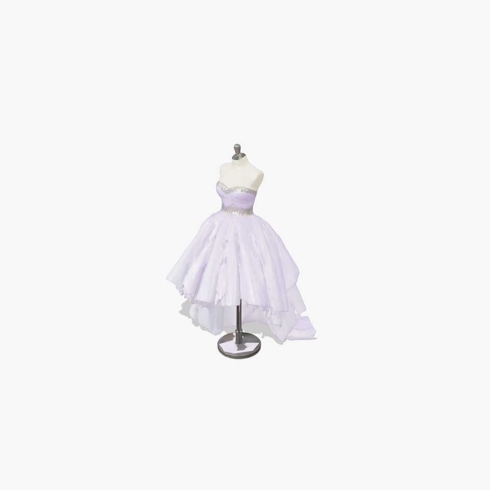 Whimsical Evening Dress Mannequin Model Pack