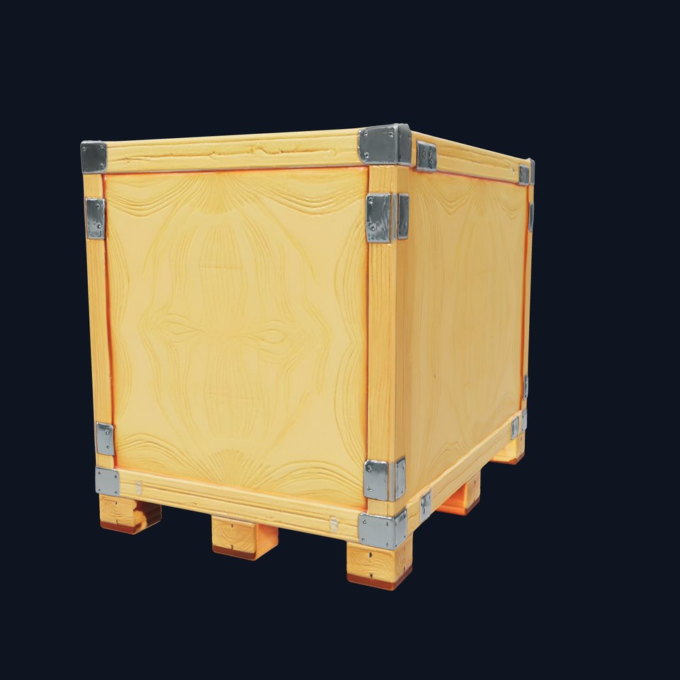 Heavy-duty Furniture Transport Crate model pack