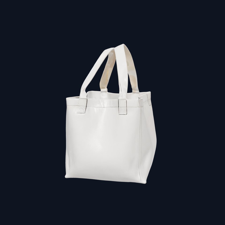 Chalk Grey Reusable Tote Box model pack