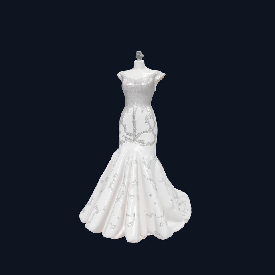 Opulent Evening Gown Mannequin Model Pack