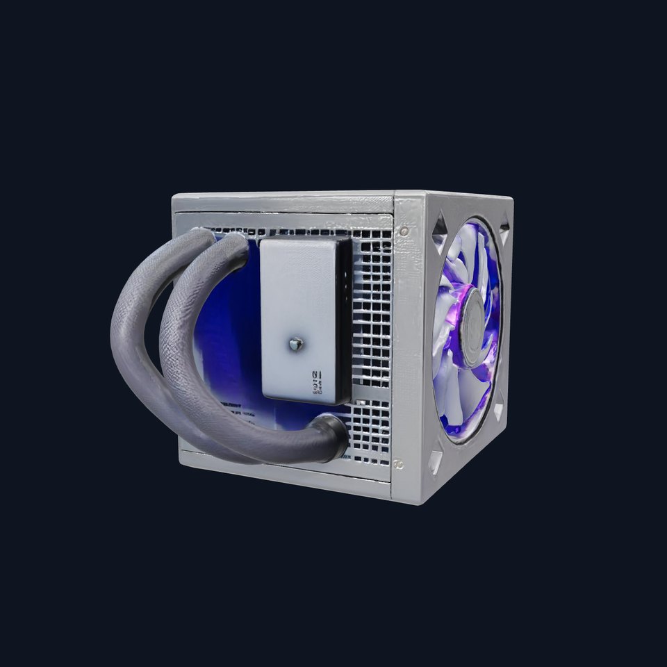 Modular Power Supply Unit with Cosmic Purple Lighting model pack