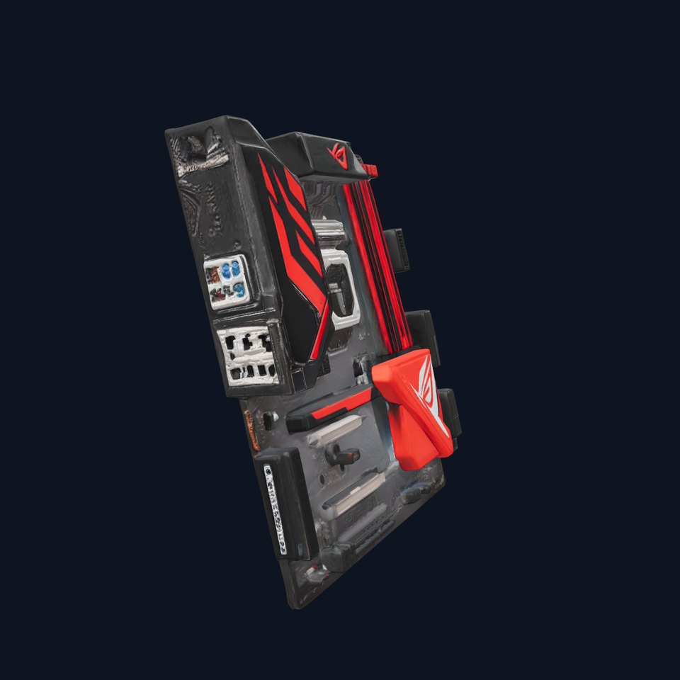 Pro Gaming Motherboard Aggressive Design model pack