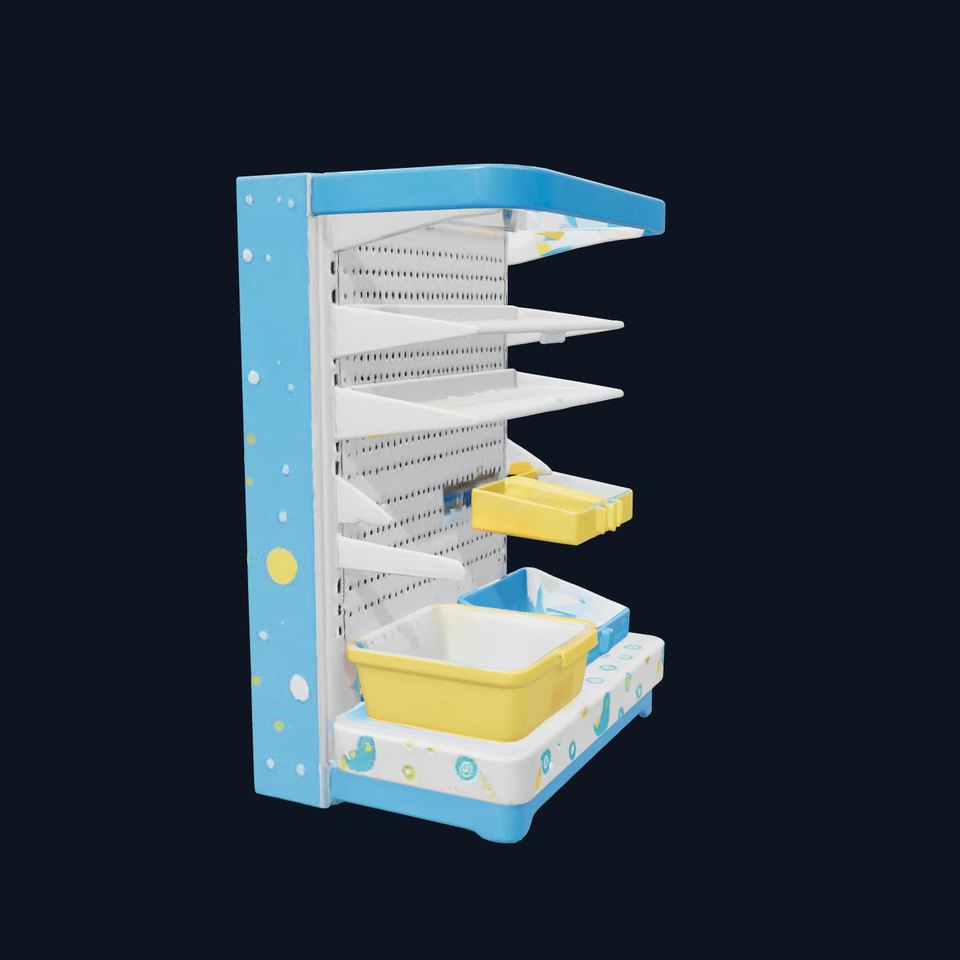 Eco-conscious Supermarket Shelf Model Pack with Reclaimed Materials