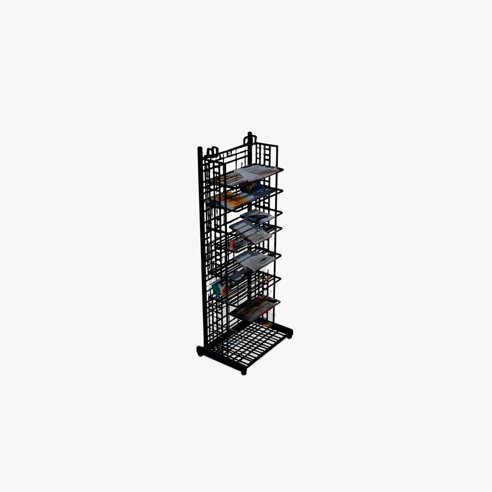 Supermarket Magazine Brochure Shelving Unit model pack