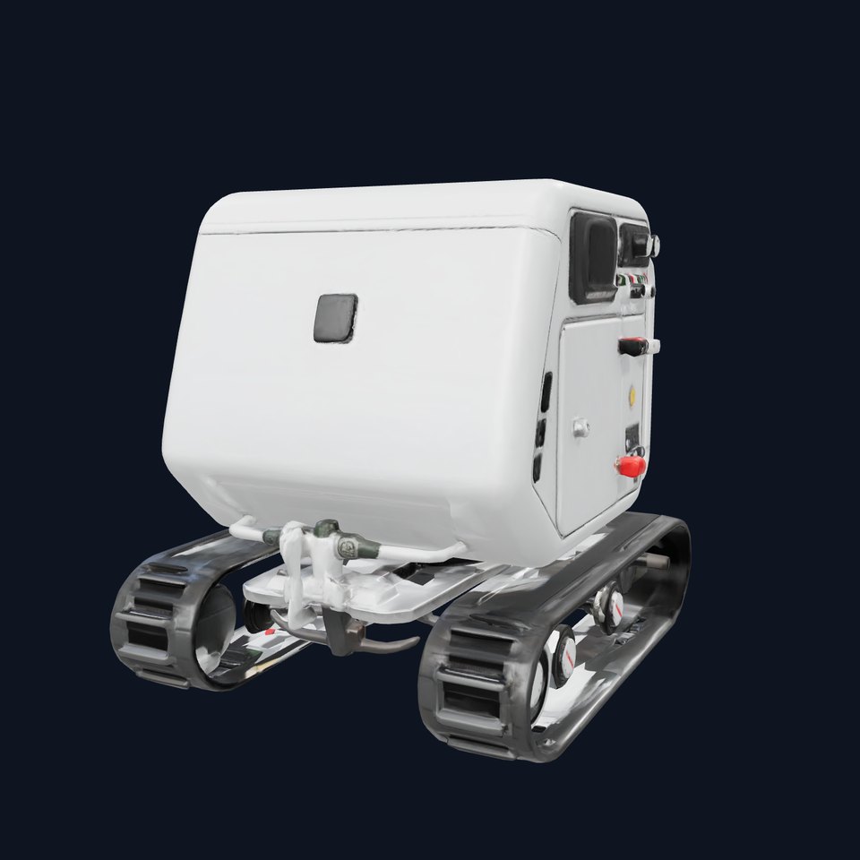 Portable Liquefaction Unit Futuristic Design model pack