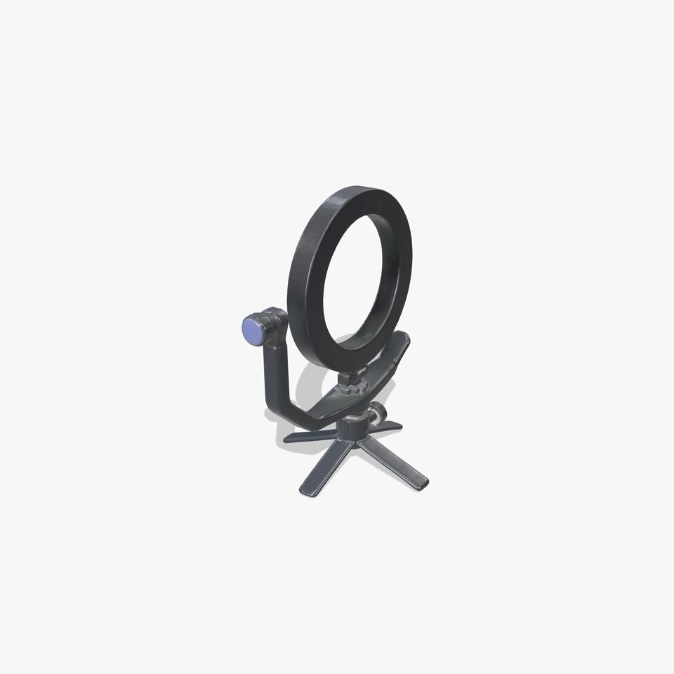 Compact LED Ring Light Adjustable Arms model pack