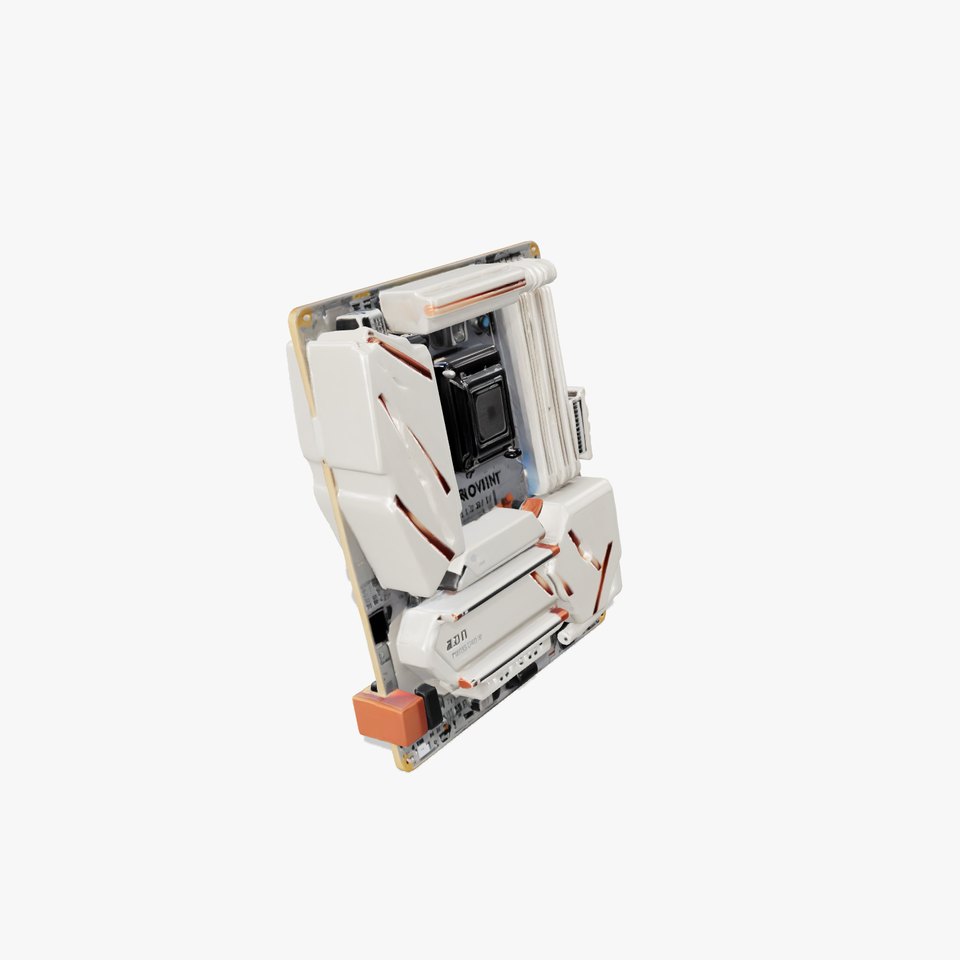 Designer Motherboard with Rose Gold Trim model pack