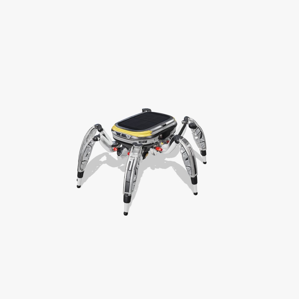 Solar-Powered Spider Cleaner Robot model pack