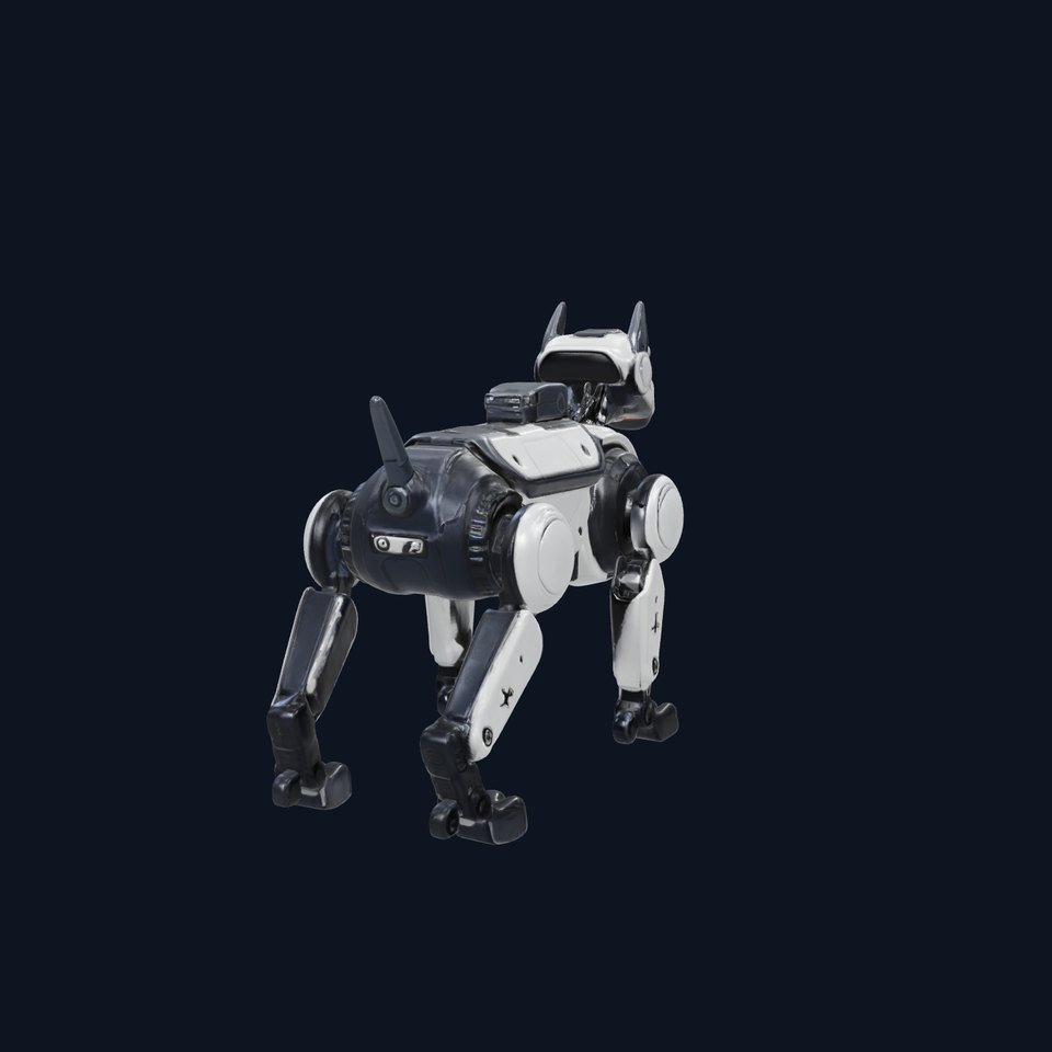 Security Robot Dog Model Pack - Fortified Multifunctional Design
