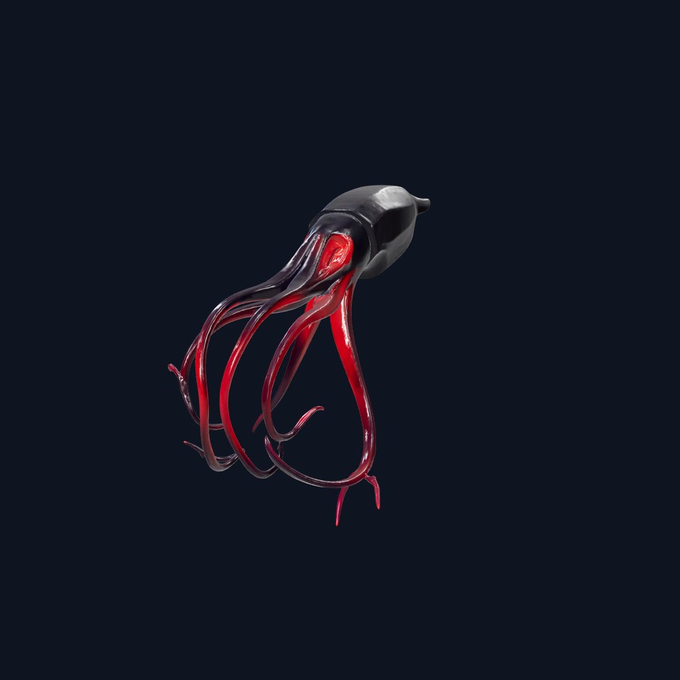 Vampire Squid Realistic Marine Creature model pack
