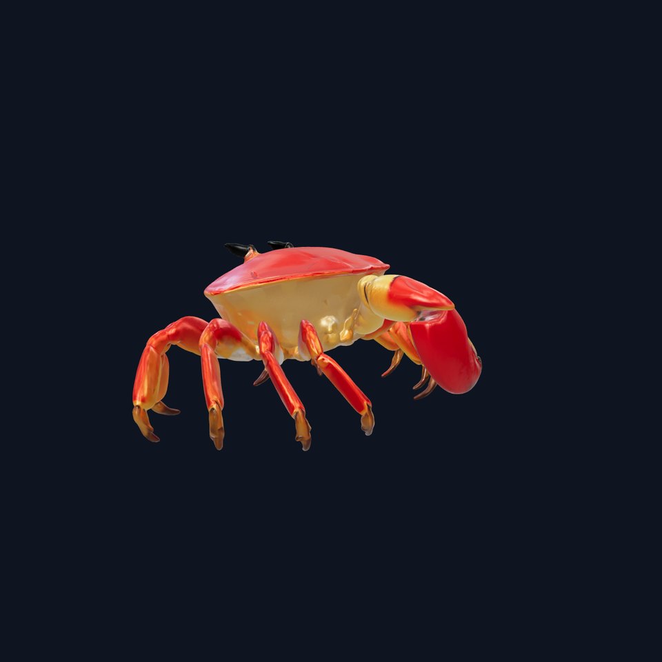 Christmas Island Red Crab Natural Design model pack