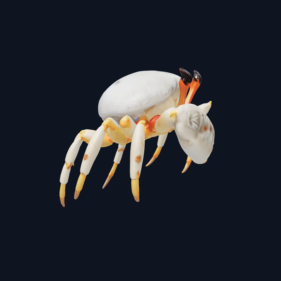 Yeti Crab Realistic Sculpture model pack