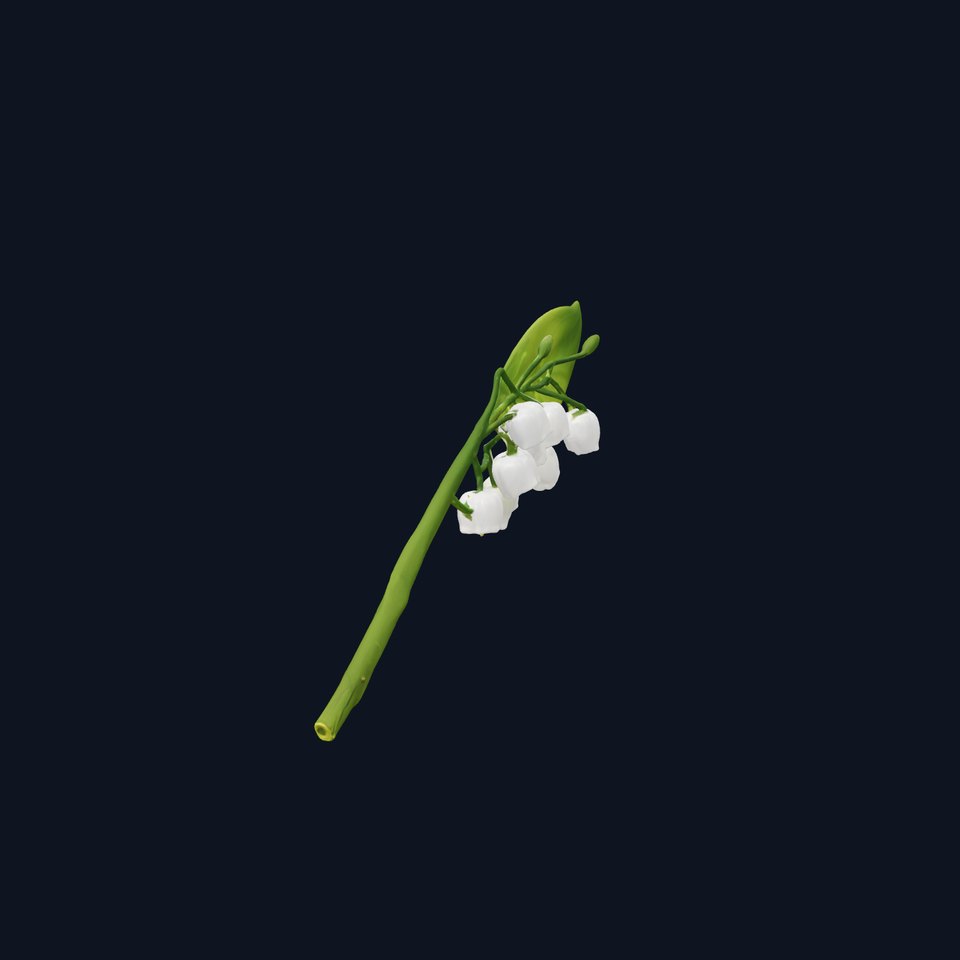 Lily of the Valley Botanical model pack