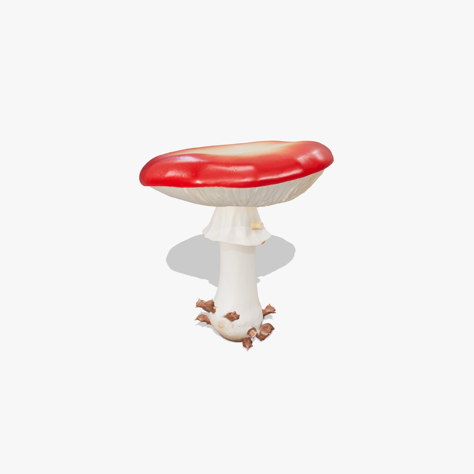 Giant Red-Cap Mushroom Sculpture model pack