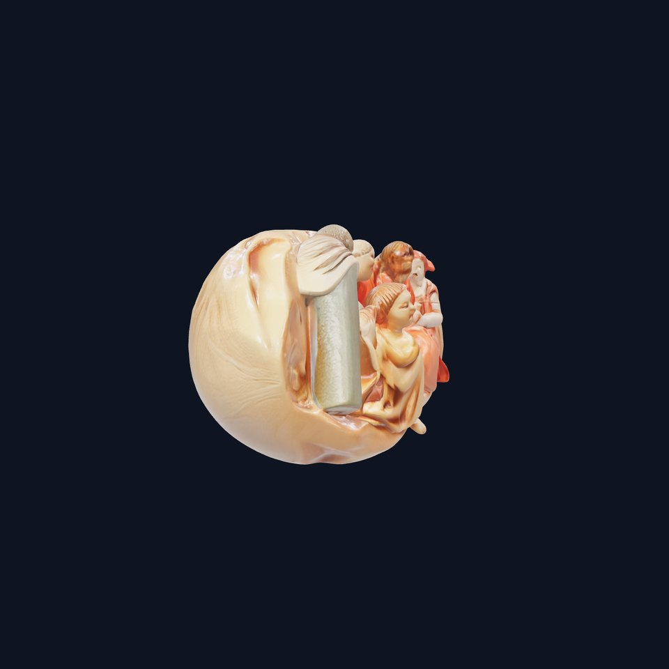 Renaissance Painting Scene Sculpture model pack