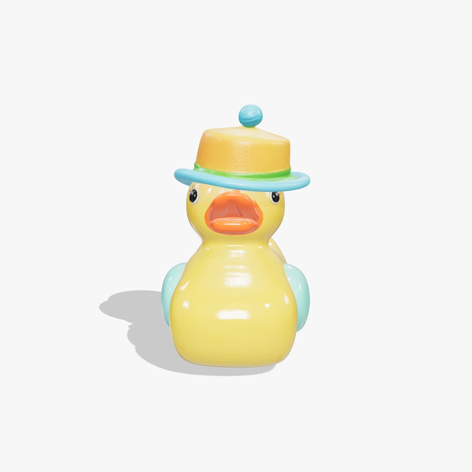 Rubber Duck with Funny Hat model pack