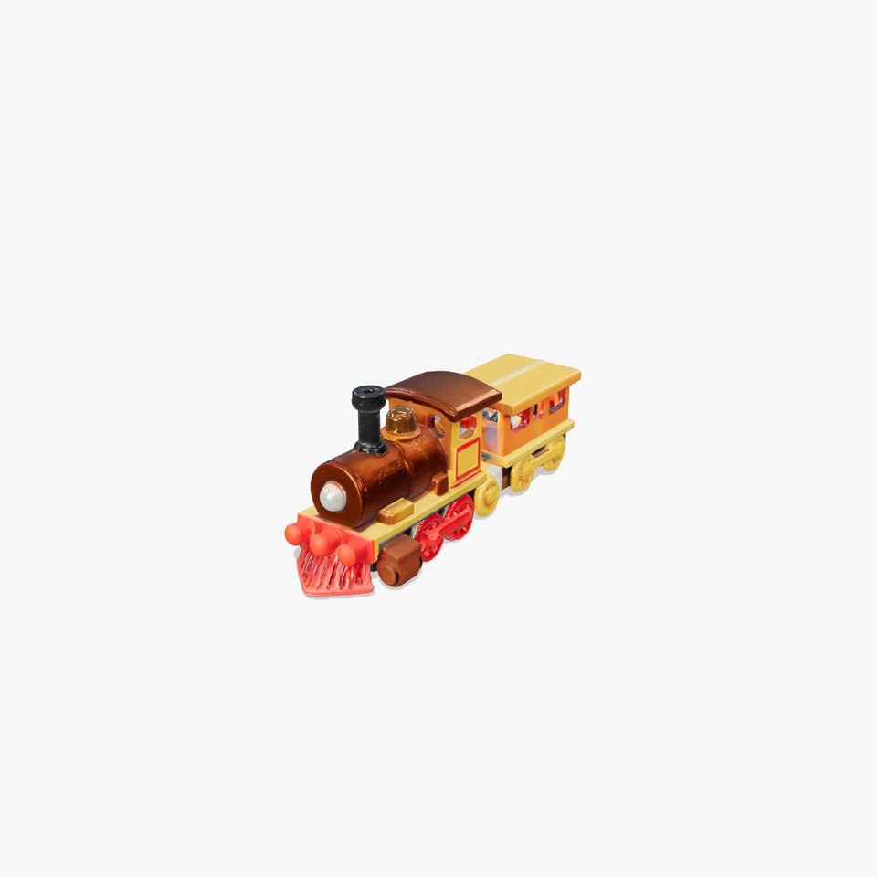 Vibrant Wooden Train Set Model Pack