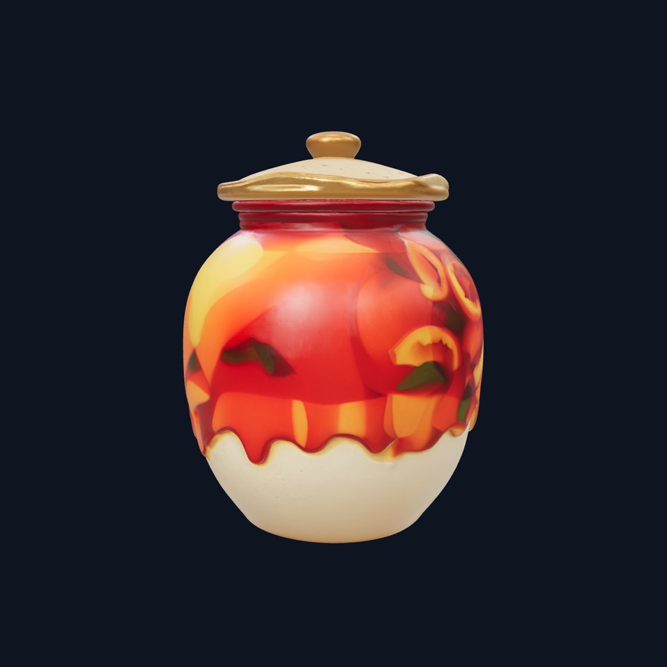 Korean Kimchi Jar Ceramic Model Pack