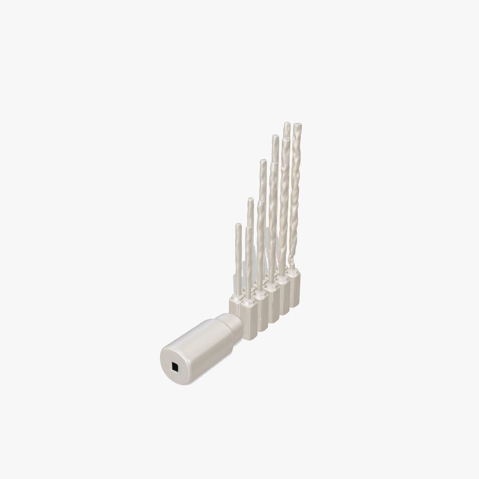 Hex Shank Steel Drill Bit Set model pack