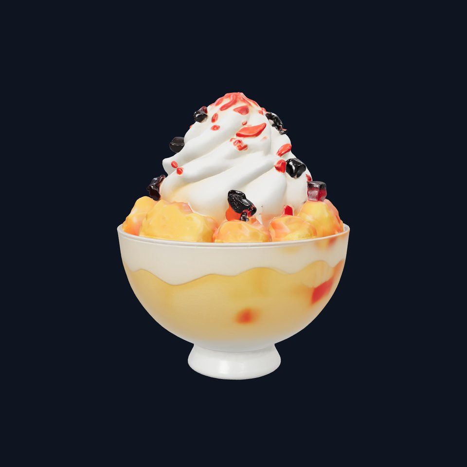Korean Bingsu Dessert Photorealistic Model Pack