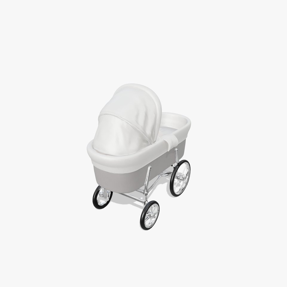 Baby Bassinet Stroller Cradle model pack