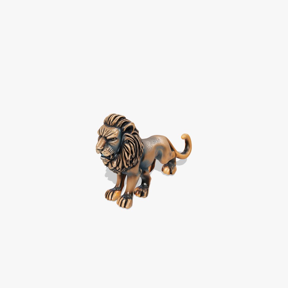 Fierce Lion Handle Sculpture model pack