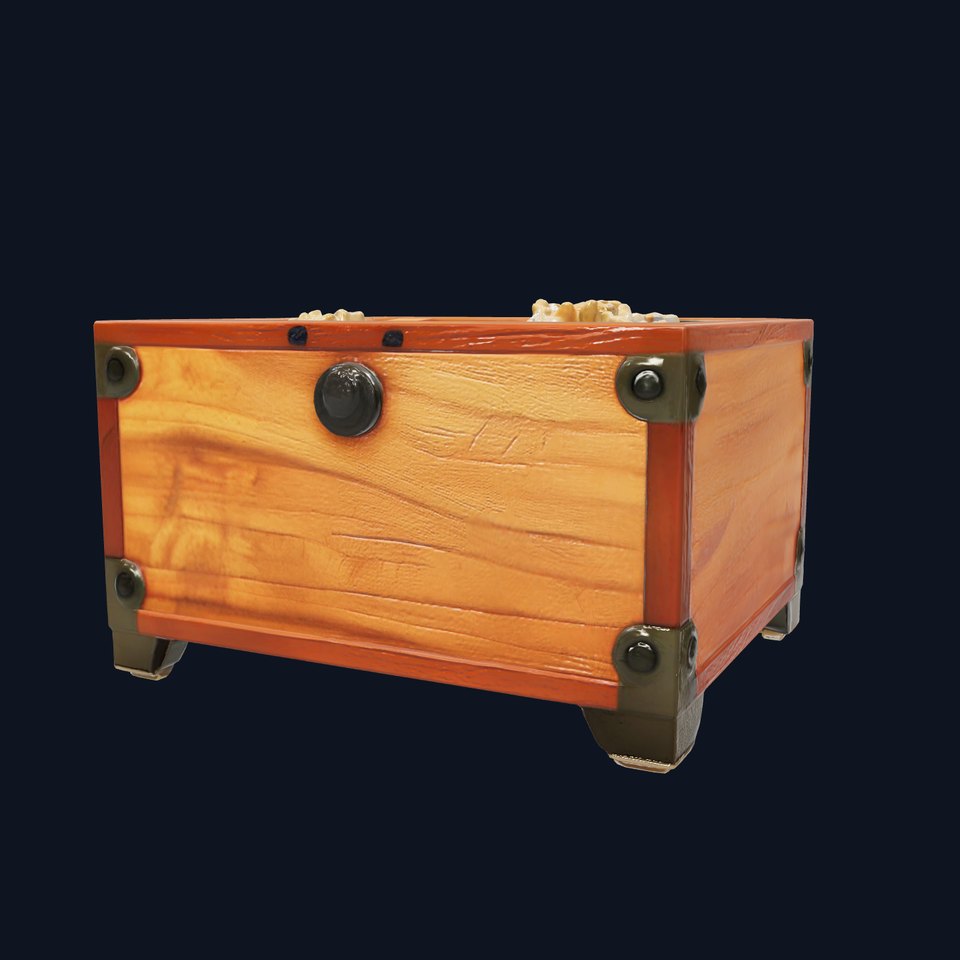 Jewelry Chest with Precious Stones model pack