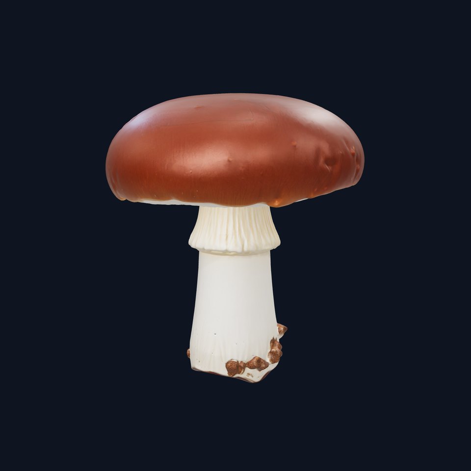 Suillus Luteus Mushroom Detailed Model Pack