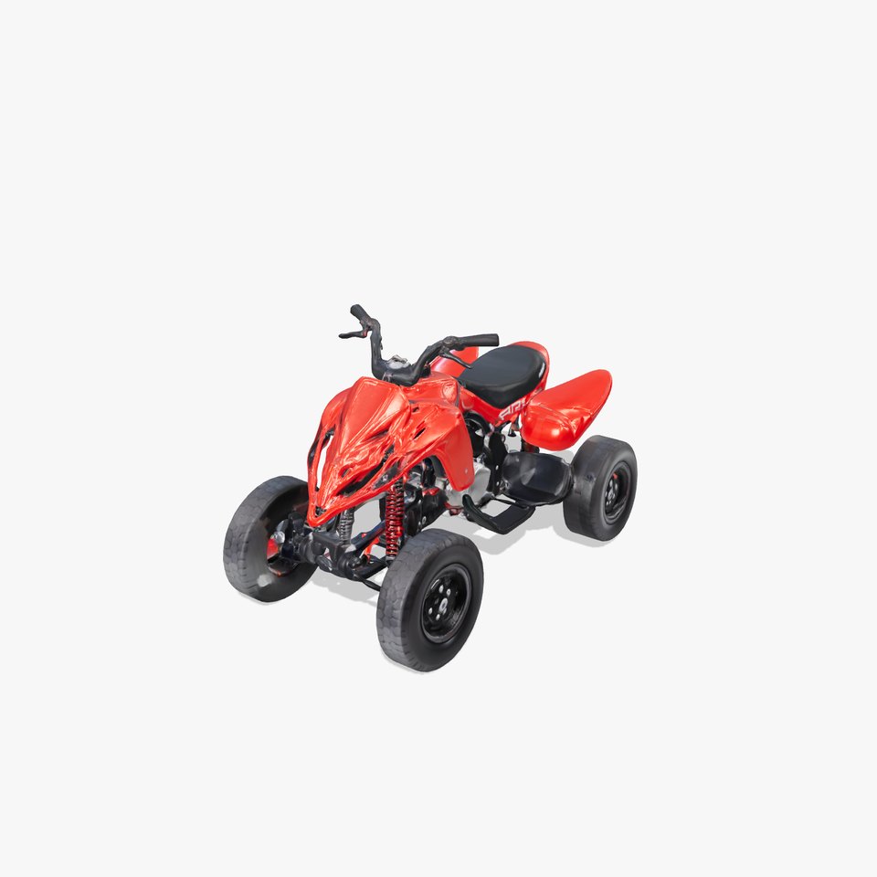 Glossy Red Racing Quad model pack