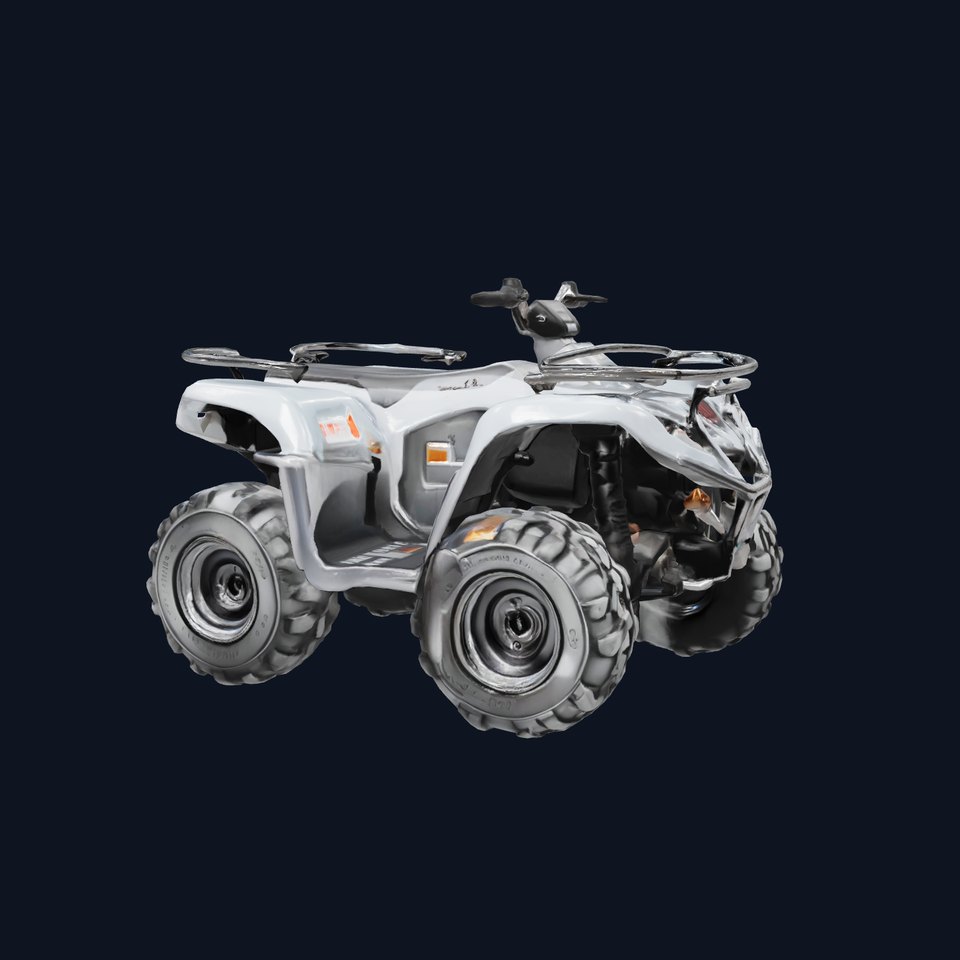 OffRoad Quad Bike with Reinforced Bumpers model pack