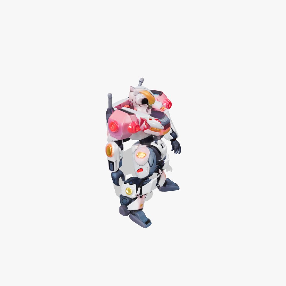 Luminous Combat Robot Tech Armor model pack