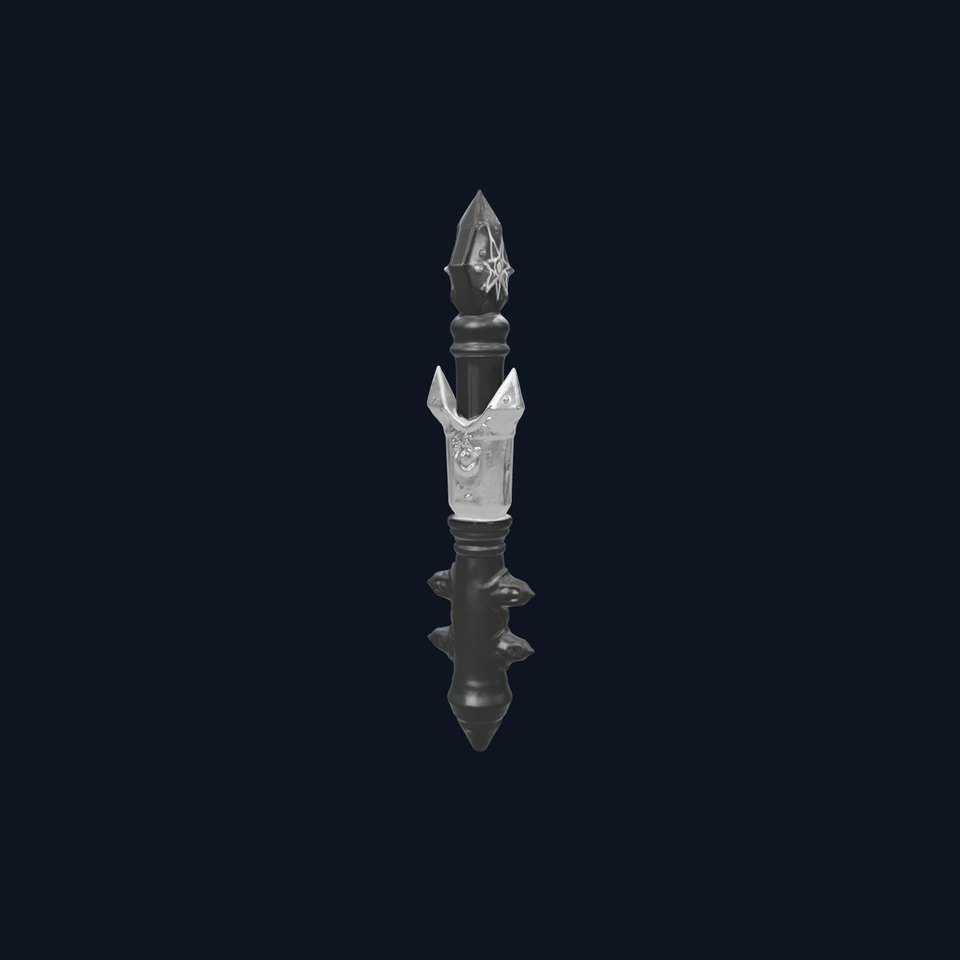 Celestial Obsidian Warlocks Wand model pack
