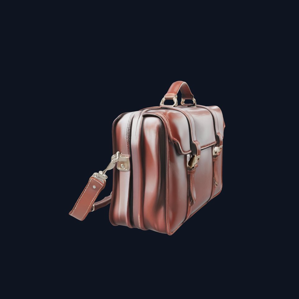 Elegant Leather Briefcase Vintage Charm model pack