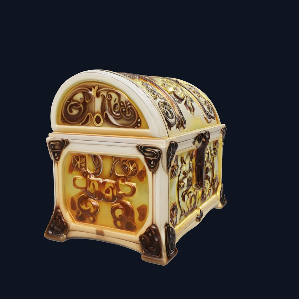 Intricate Spellbound Chest D Model Pack