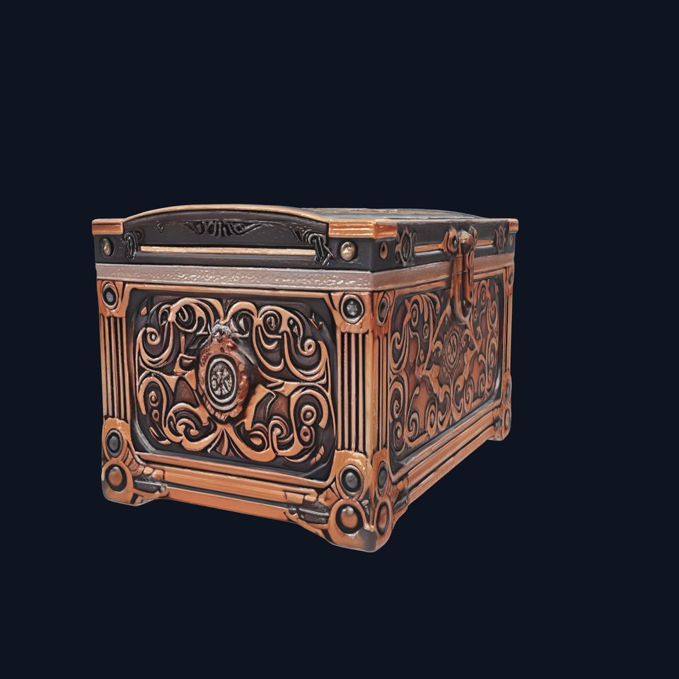 Arcane Chest Intricate Engraving Mystic Box model pack