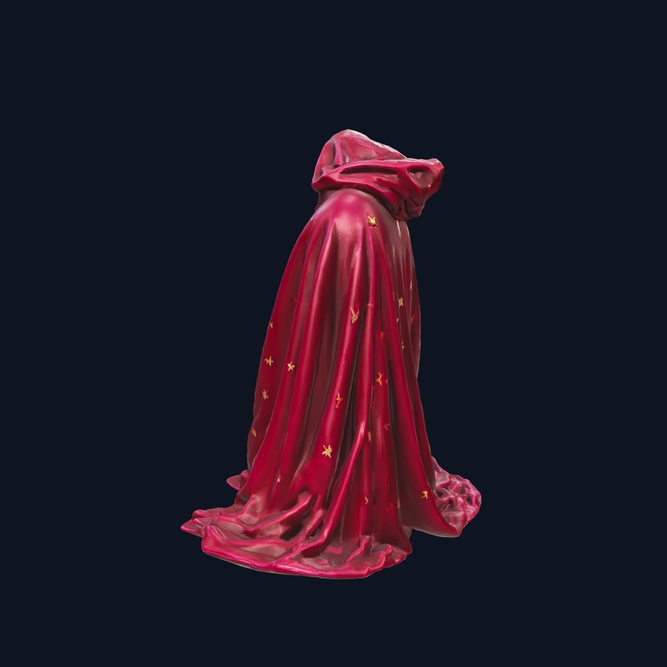 Enchanted Wizard Cloak Velvet Model Pack