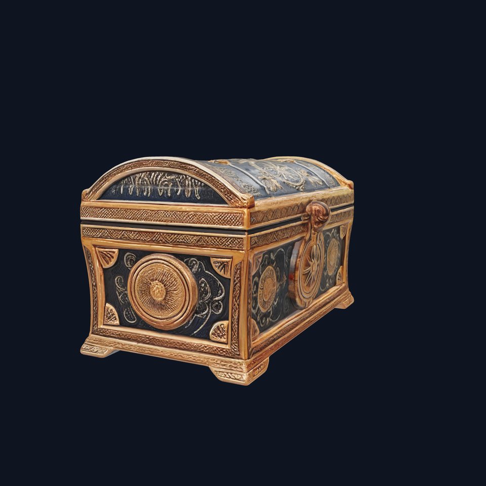 Mystical Celestial Chest Treasure Box model pack