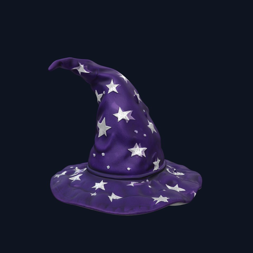 Wizards Hat Intricate Design model pack