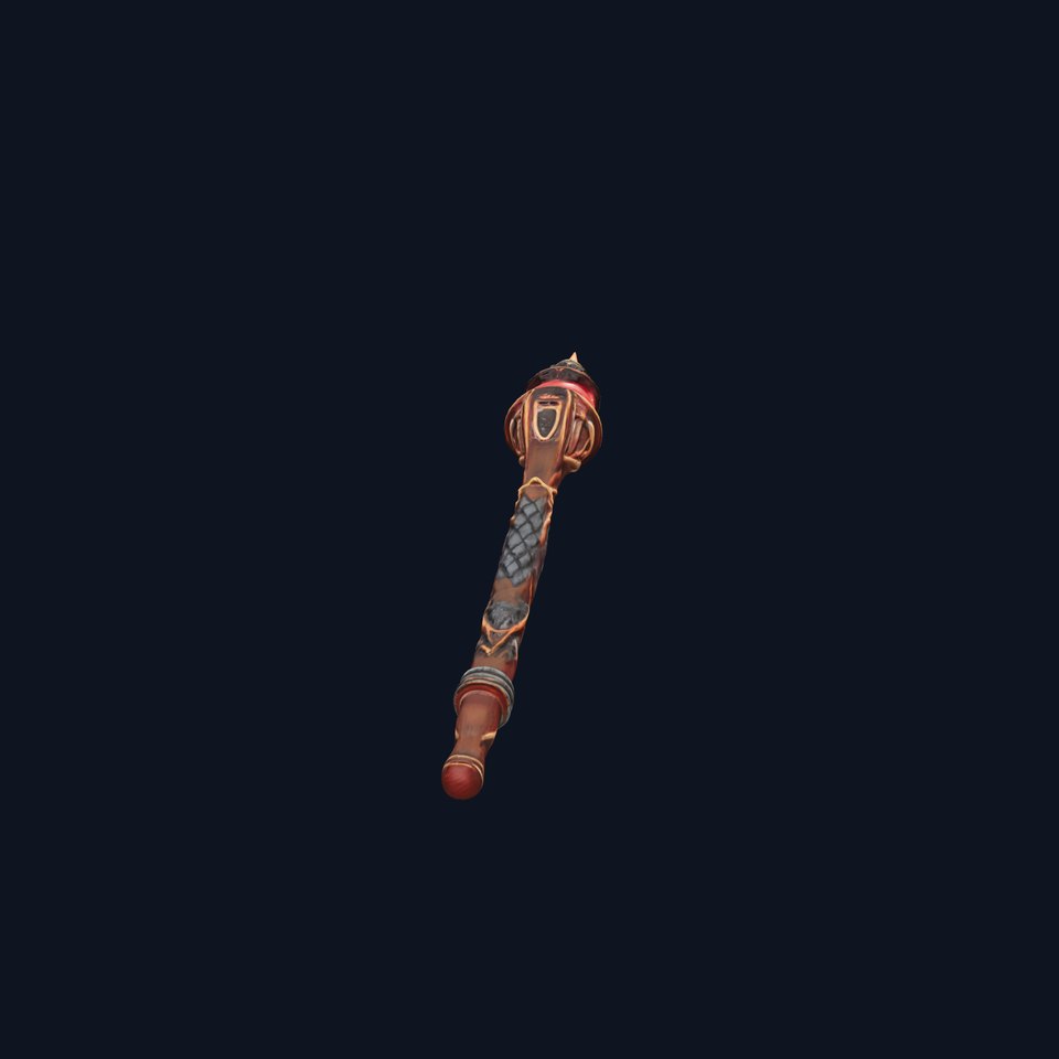 Enchanted Ruby DragonScale Staff model pack