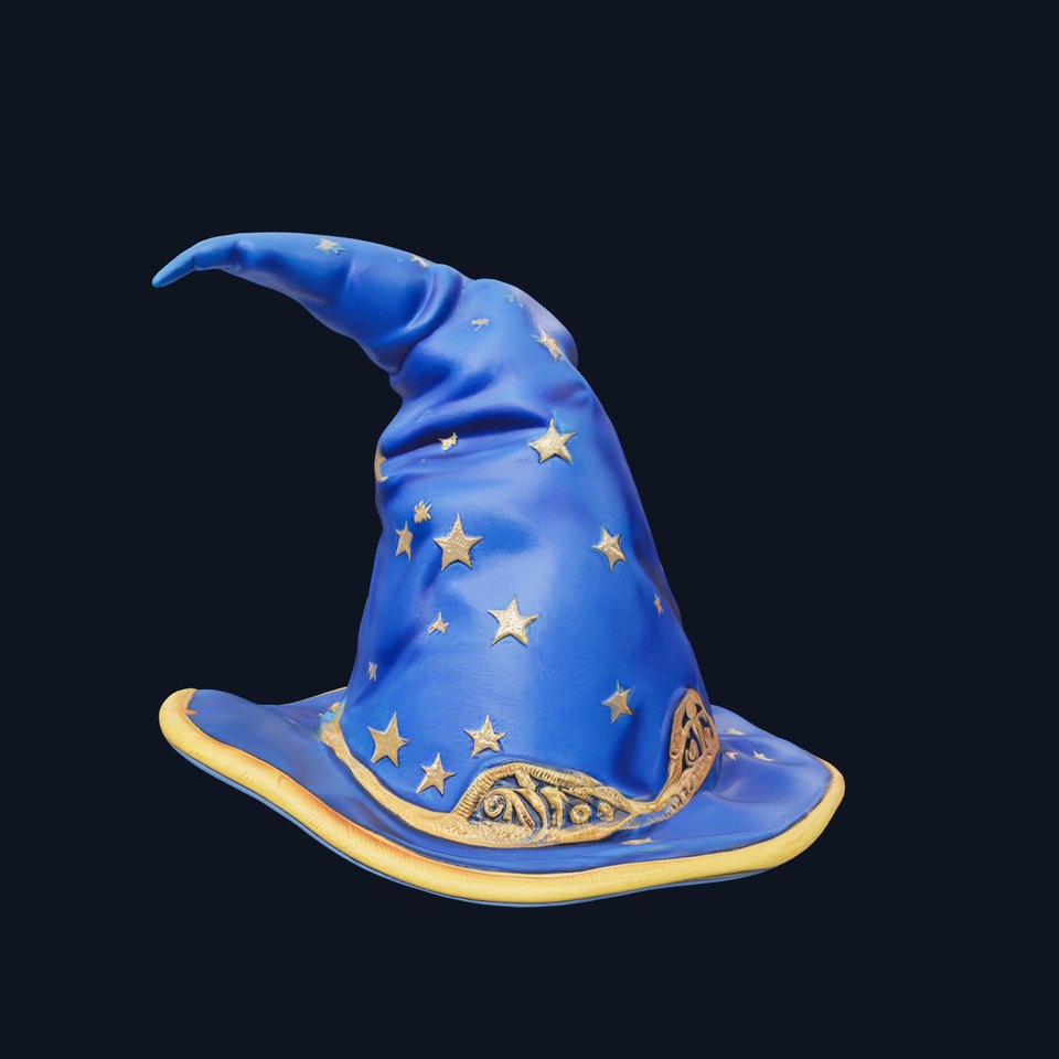 Mystical Sorcerers Hat StarStudded Model Pack