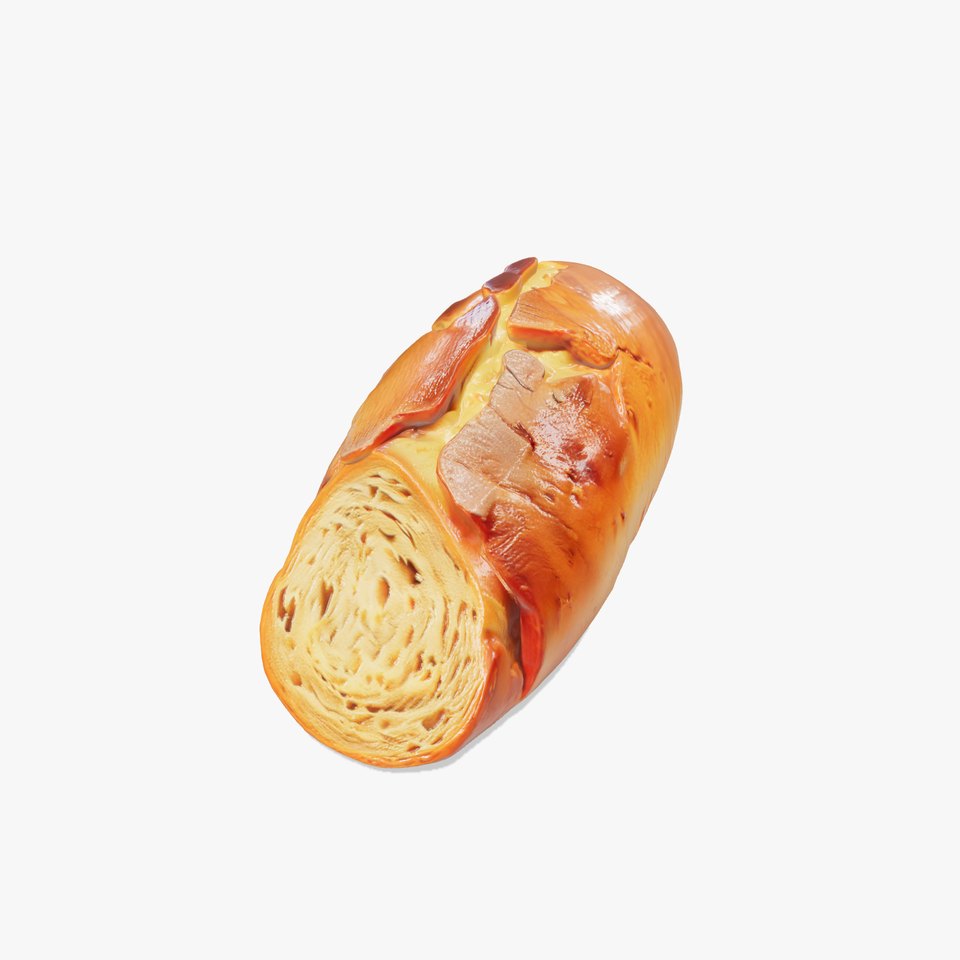 Realistic Leberkse Loaf D Model Pack